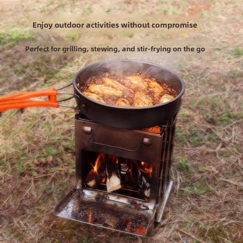 Camping Cooking Fire Pit - Portable Outdoor Camping BBQ Stove Fire