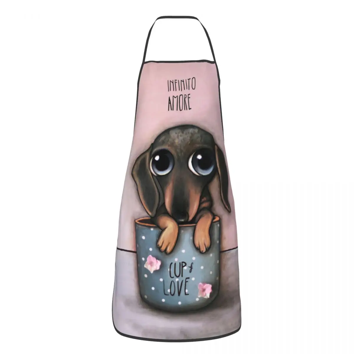 Camping Cooking Apron - Dachshund Cup Love Aprons for Men