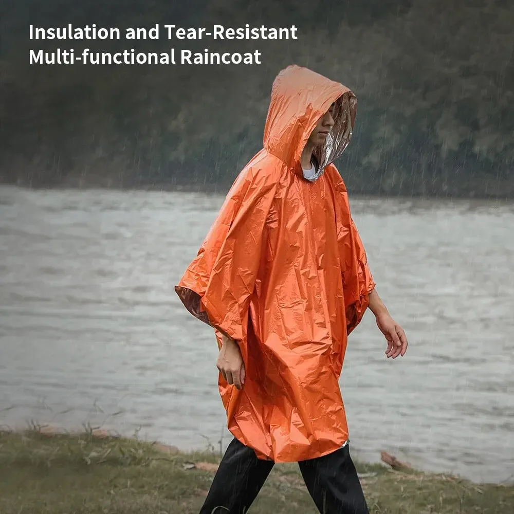 Camping Cooking Apron - Emergency Raincoat Poncho Waterproof Rainwear Blanket