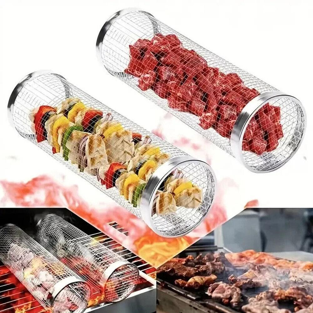 Camping Cooking Basket - Barbecue Grill Grate Barbecue Cages Camping