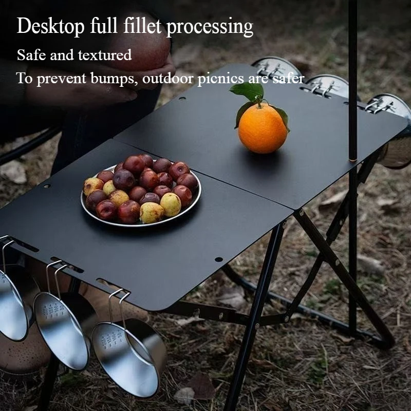 Camping Cooking Table Foldable - Portable Folding Camping Table,Stainless Steel Outdoor