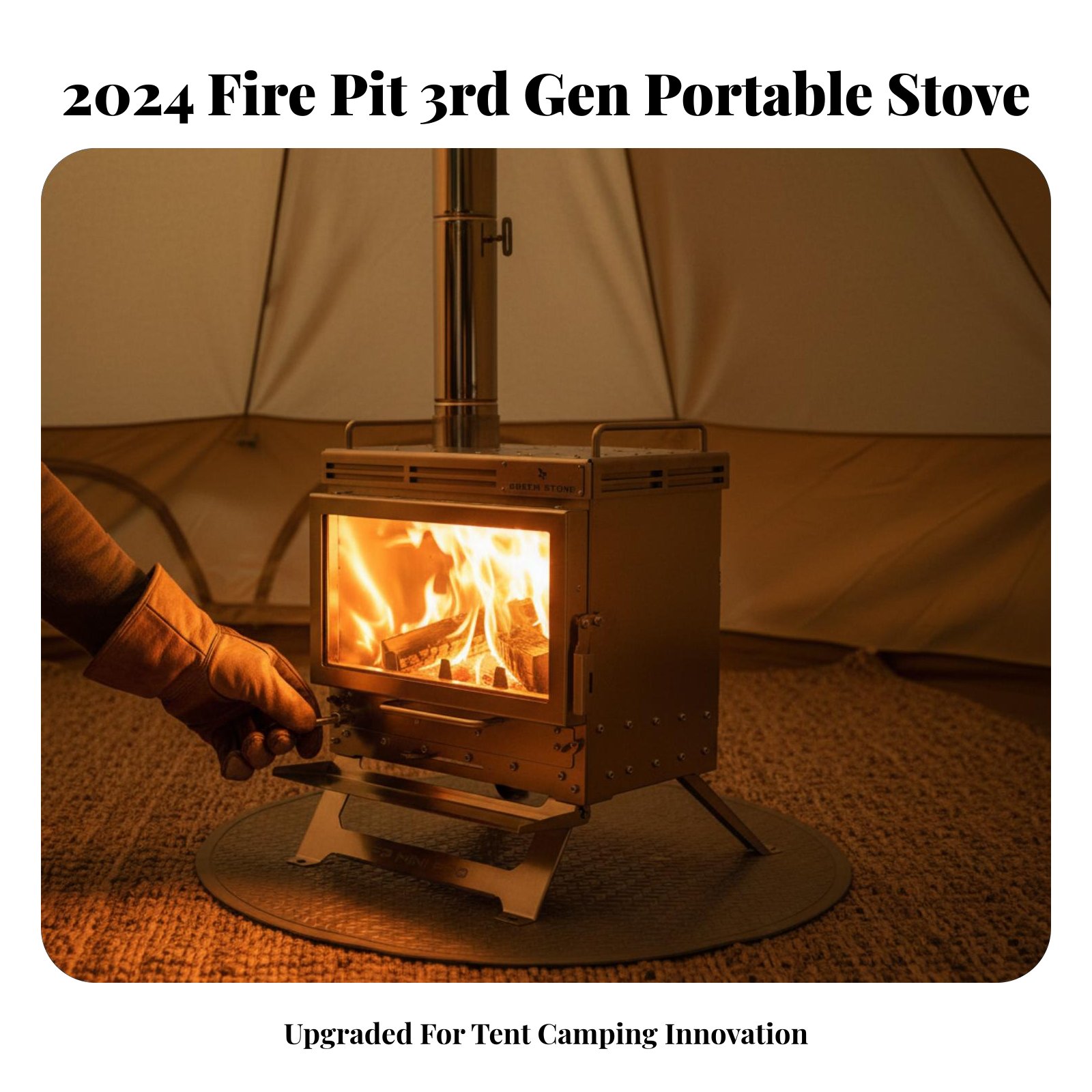 Camping Cooking Fire Pit - GreenStove Fire Pit 33rd Gen Camping