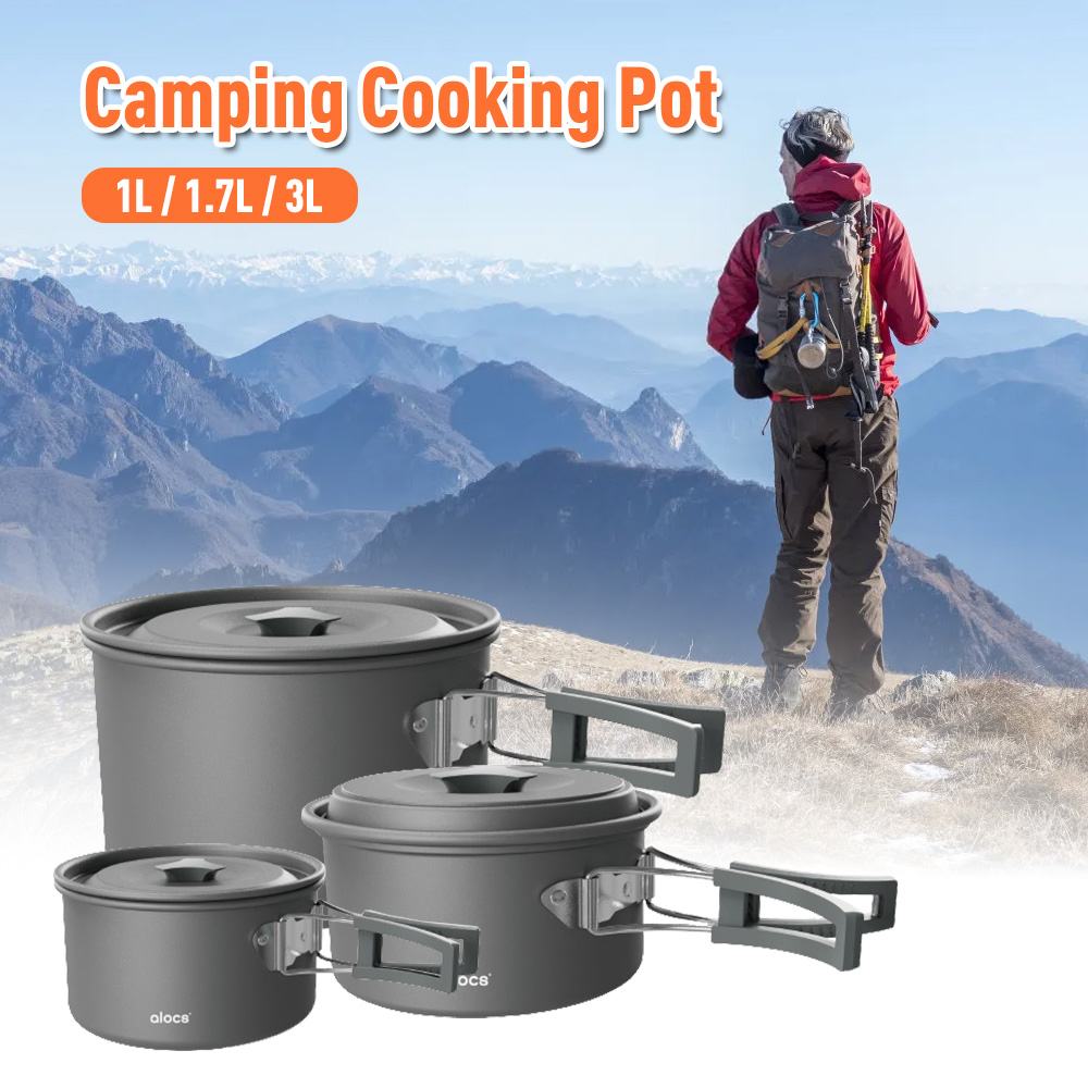 Camping Cooking Unit - Camping Cooking Pot Aluminum Alloy Camping