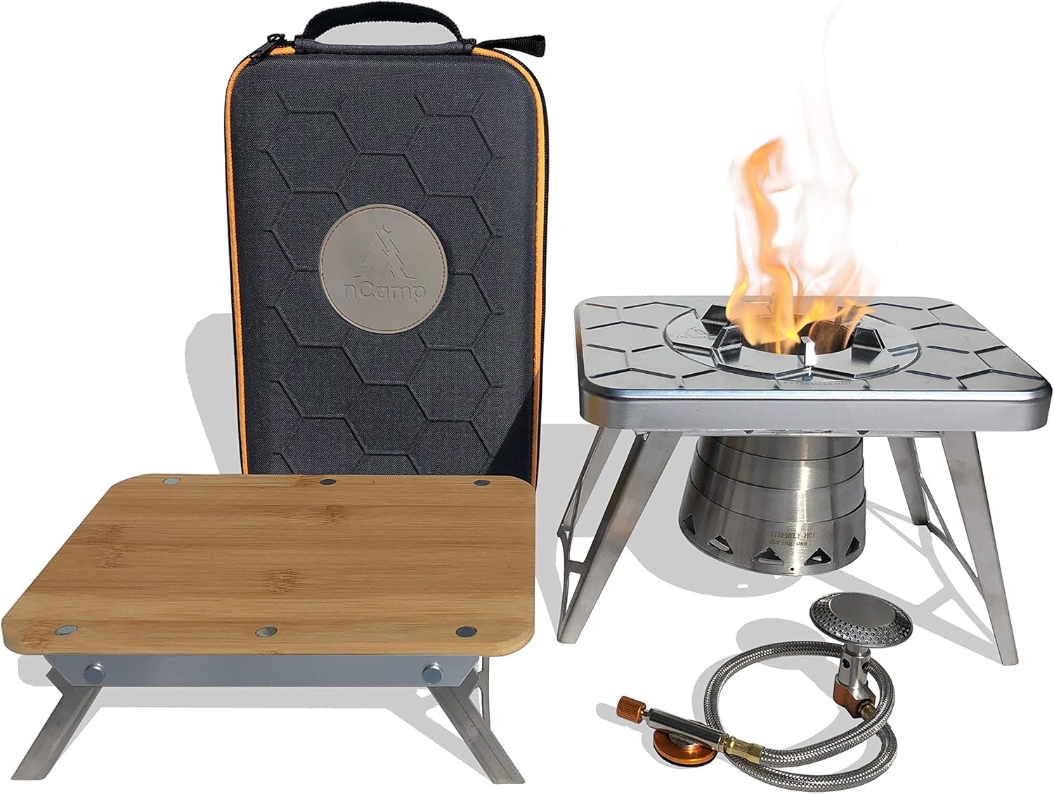 Camping Cooking Set For 4 - 4 Piece Outdoor Camping Cooking Stove