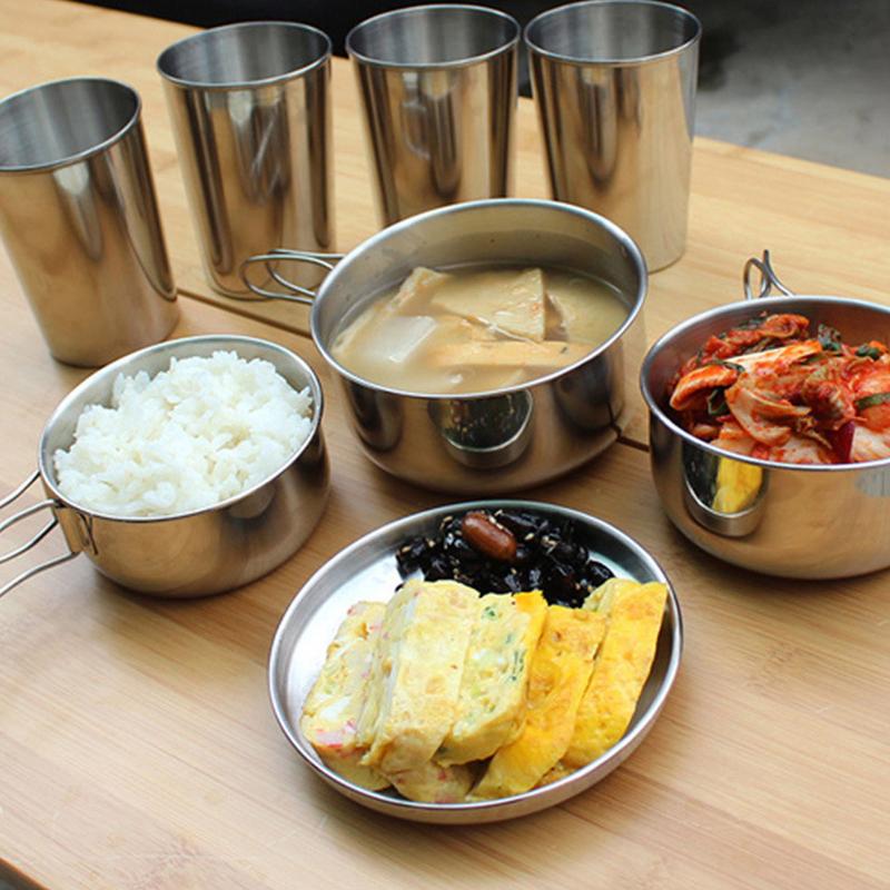 8pcs/set Stainless Steel Outdo - Camping Cooking Rice บทวิจารณ์และราคา