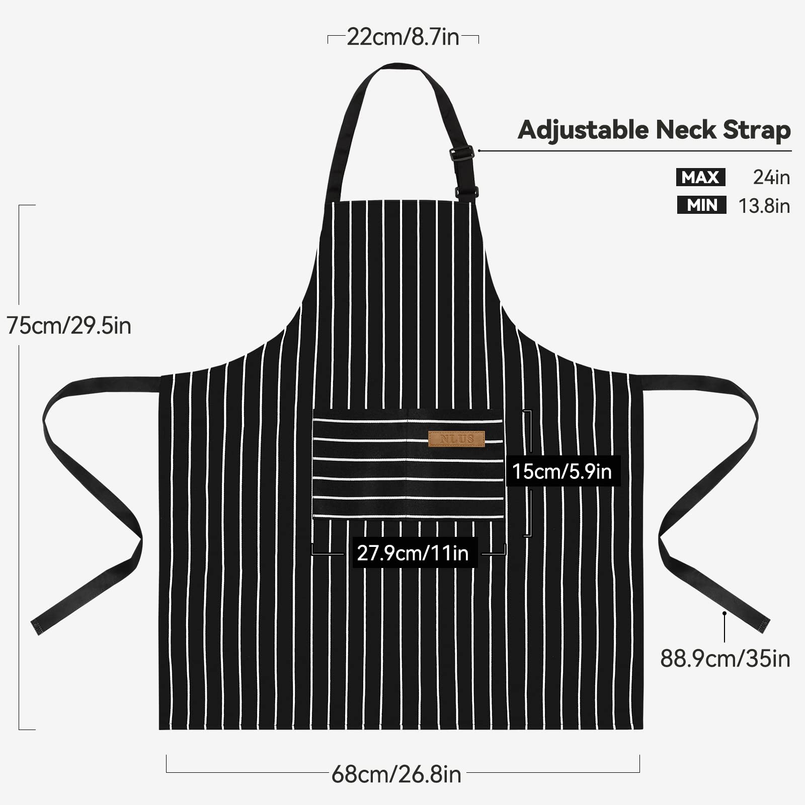 2pcs White Black Striped Man W - Camping Cooking Apron บทวิจารณ์และราคา