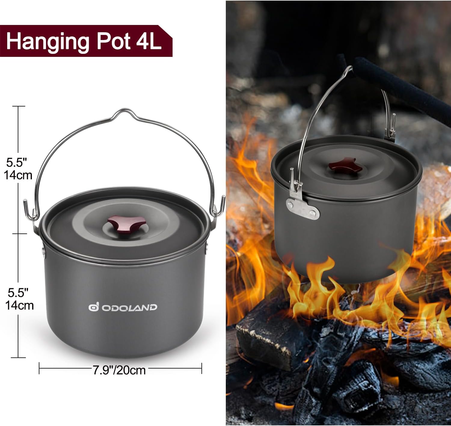 22pcs Camping Cookware Mess Ki - Camping Cooking Set For 4 บทวิจารณ์และราคา