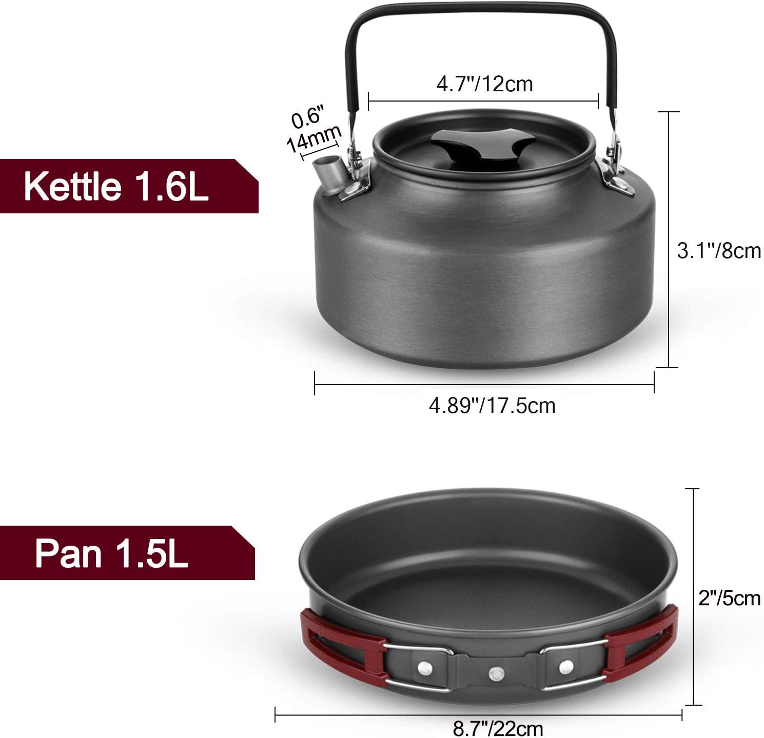 22pcs Camping Cookware Mess Ki - Camping Cooking Set For 4 บทวิจารณ์และราคา