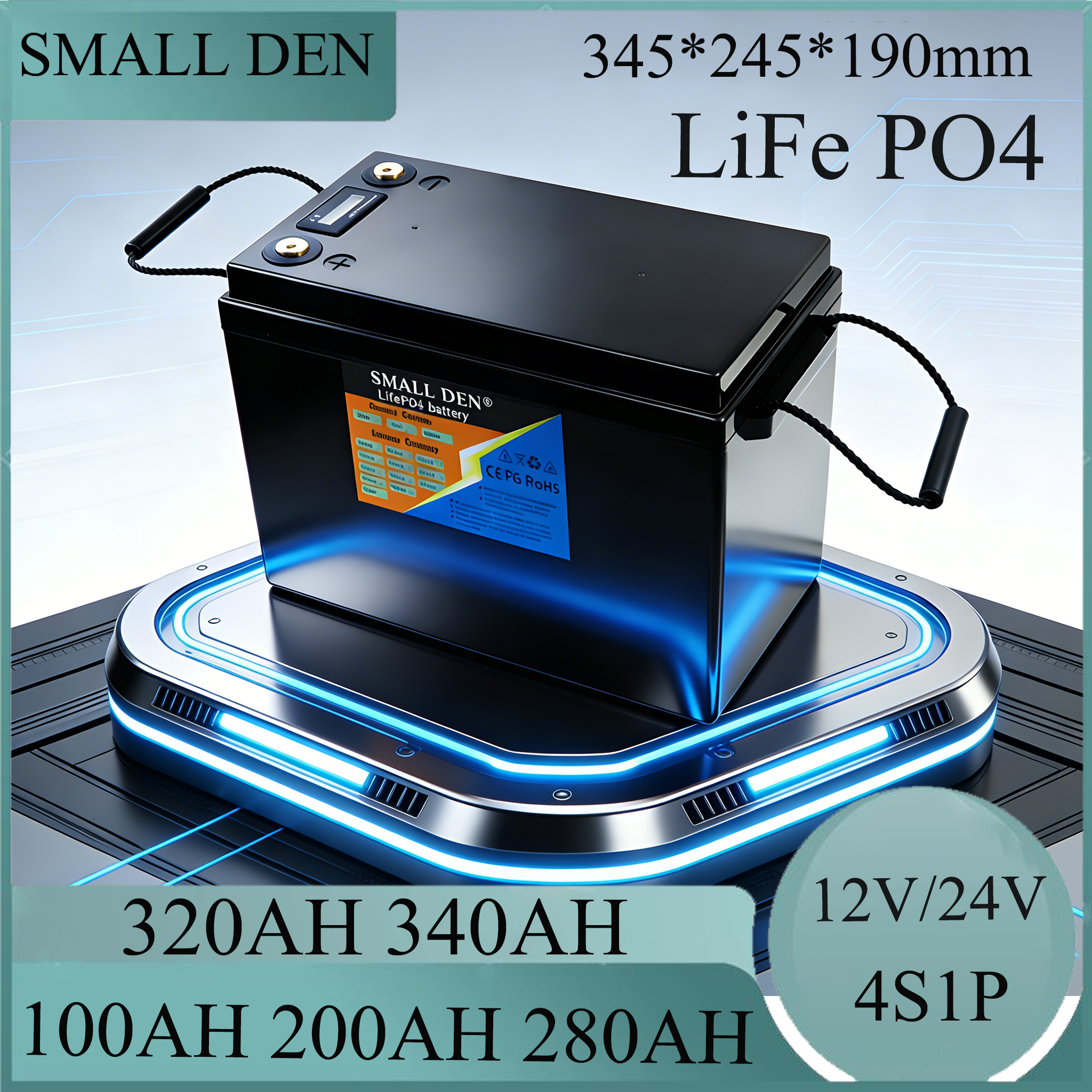 12V /24V 340Ah 280Ah 200AH 100 - Solar Oven Camp บทวิจารณ์และราคา