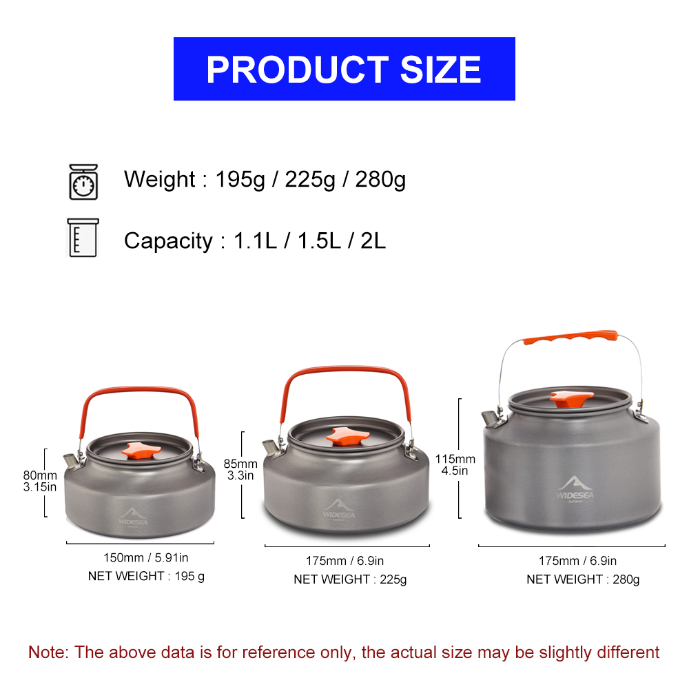 Widesea 1.1L 2L1.5L Camping Wa - Camping Cooking Unit บทวิจารณ์และราคา