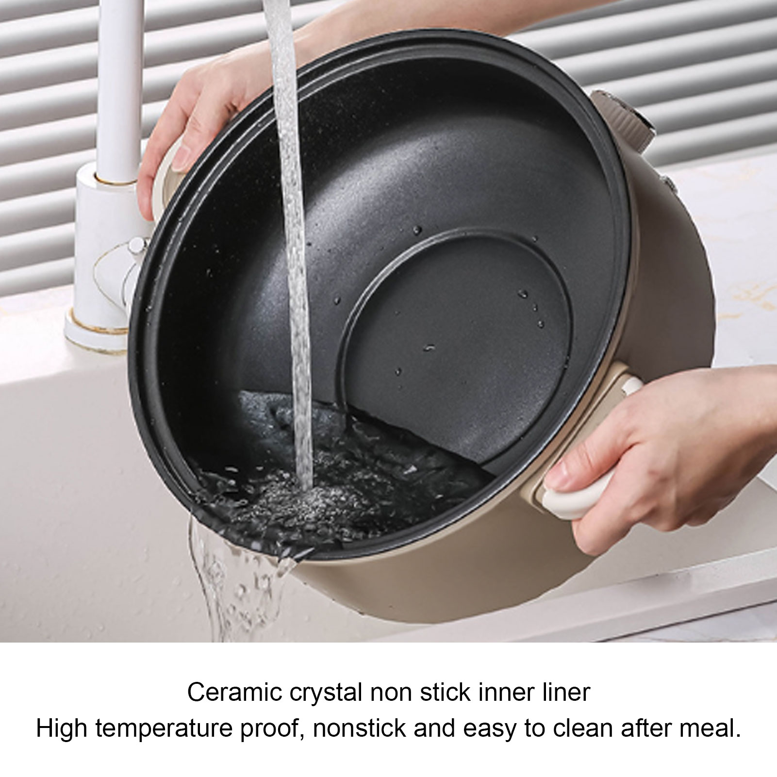 220V Electric Hot Pot 800W 3L  - Camping Cooking Rice บทวิจารณ์และราคา