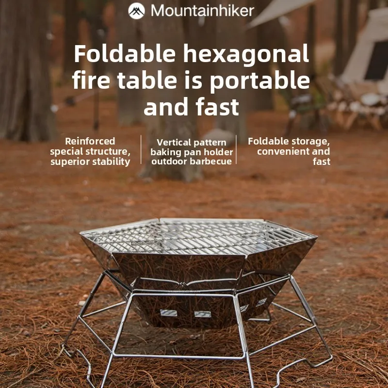 MOUNDAINHIKER Camping BBQ Port - Camping Cooking Fire Pit บทวิจารณ์และราคา