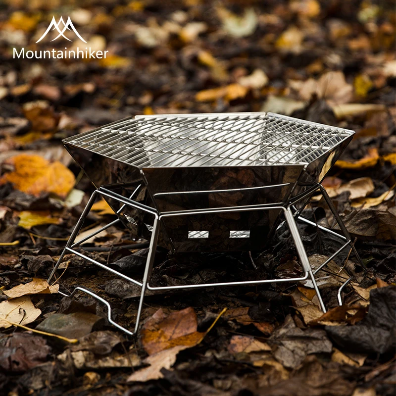 MOUNDAINHIKER Camping BBQ Port - Camping Cooking Fire Pit บทวิจารณ์และราคา