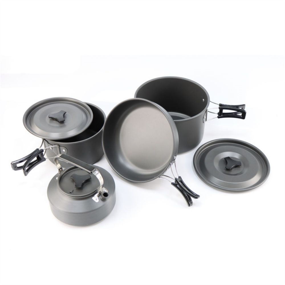 Lightweight Aluminum Alloy Out - Camping Cooking Set Large บทวิจารณ์และราคา