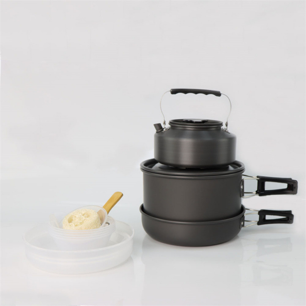Lightweight Aluminum Alloy Out - Camping Cooking Set Large บทวิจารณ์และราคา