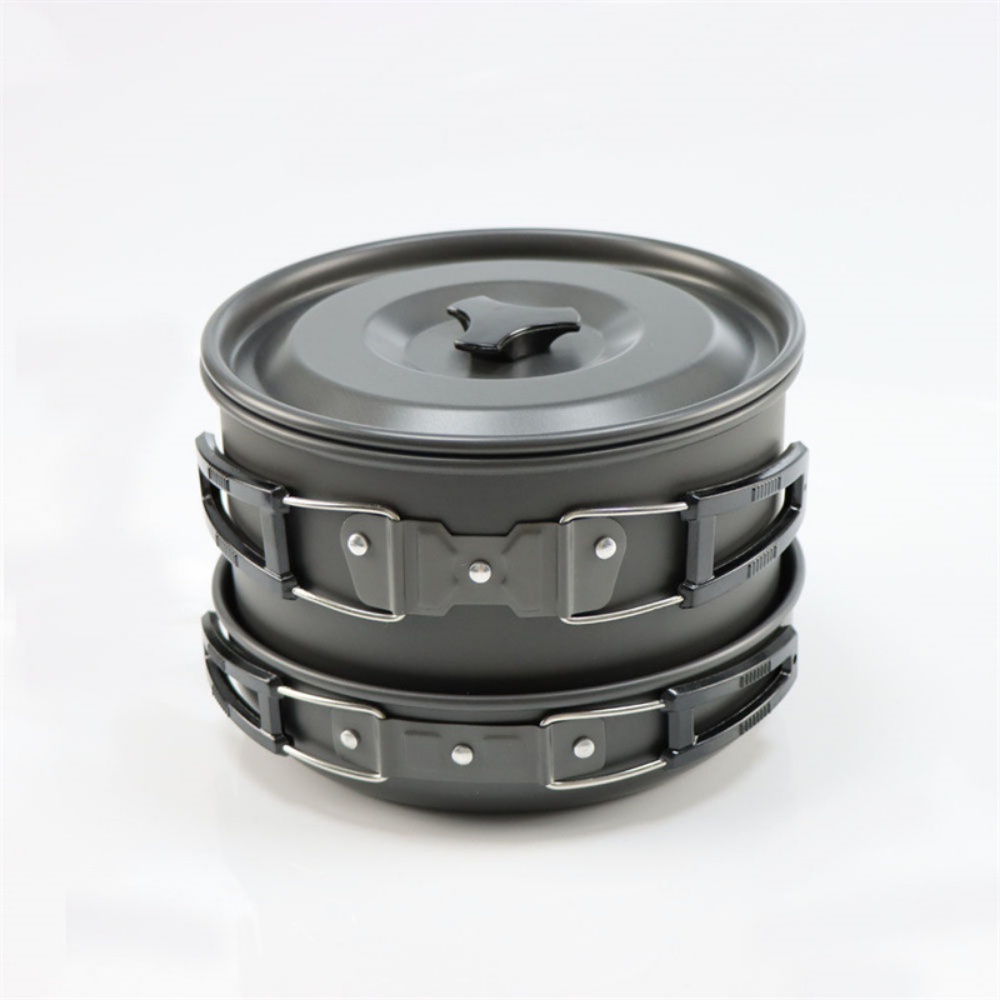 Lightweight Aluminum Alloy Out - Camping Cooking Set Large บทวิจารณ์และราคา
