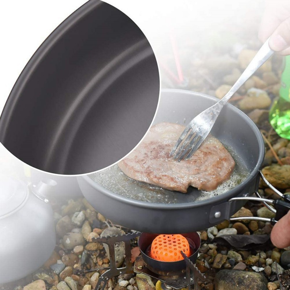 Lightweight Aluminum Alloy Out - Camping Cooking Set Large บทวิจารณ์และราคา