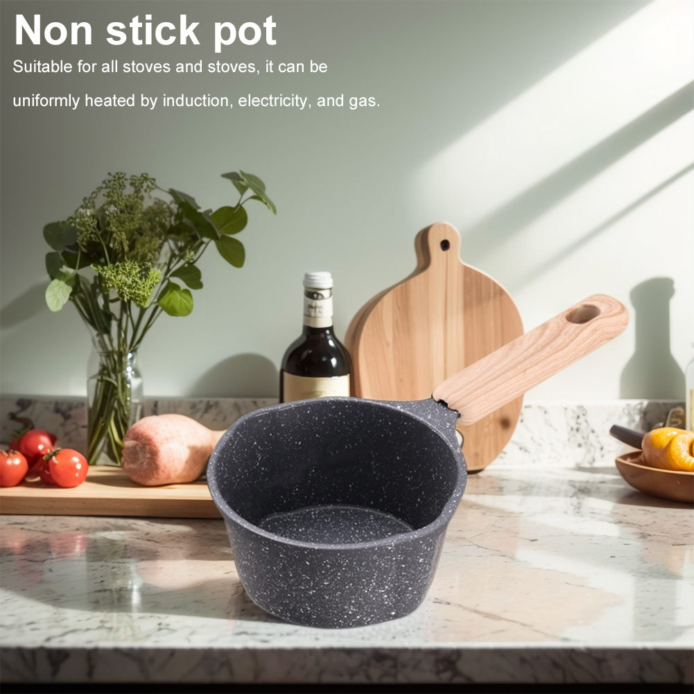Mini Boiling Pan Wooden Handle - Camping Cooking Wok บทวิจารณ์และราคา
