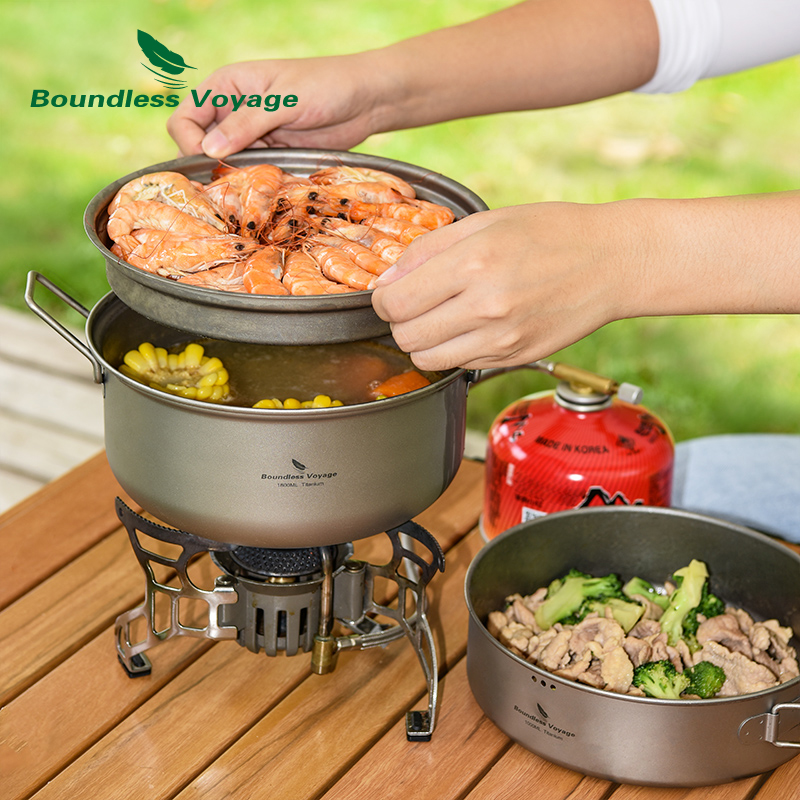 Boundless Voyage Titanium Stea - Camping Cooking Rice บทวิจารณ์และราคา