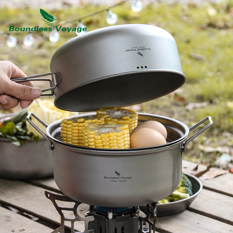 Boundless Voyage Titanium Stea - Camping Cooking Rice บทวิจารณ์และราคา