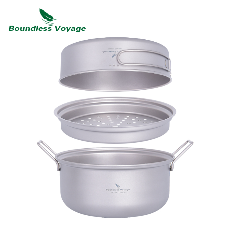 Boundless Voyage Titanium Stea - Camping Cooking Rice บทวิจารณ์และราคา