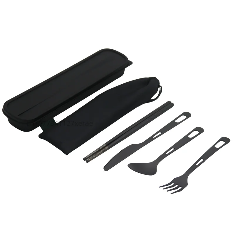 Pure Titanium Black Tableware  - Camping Cooking Set For 4 บทวิจารณ์และราคา