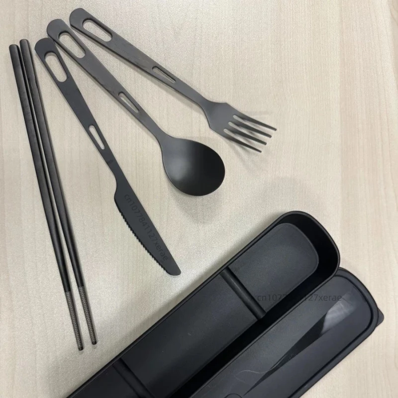 Pure Titanium Black Tableware  - Camping Cooking Set For 4 บทวิจารณ์และราคา