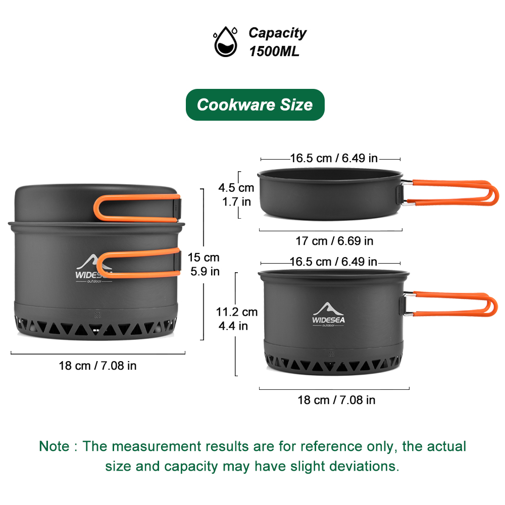 Camping Tableware Outdoor Cook - Camping Cooking Set Large บทวิจารณ์และราคา