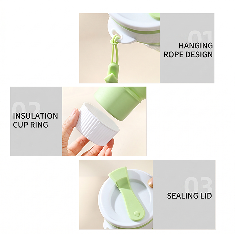Collapsible Silicone Travel Cu - Camping Cooking Mug บทวิจารณ์และราคา