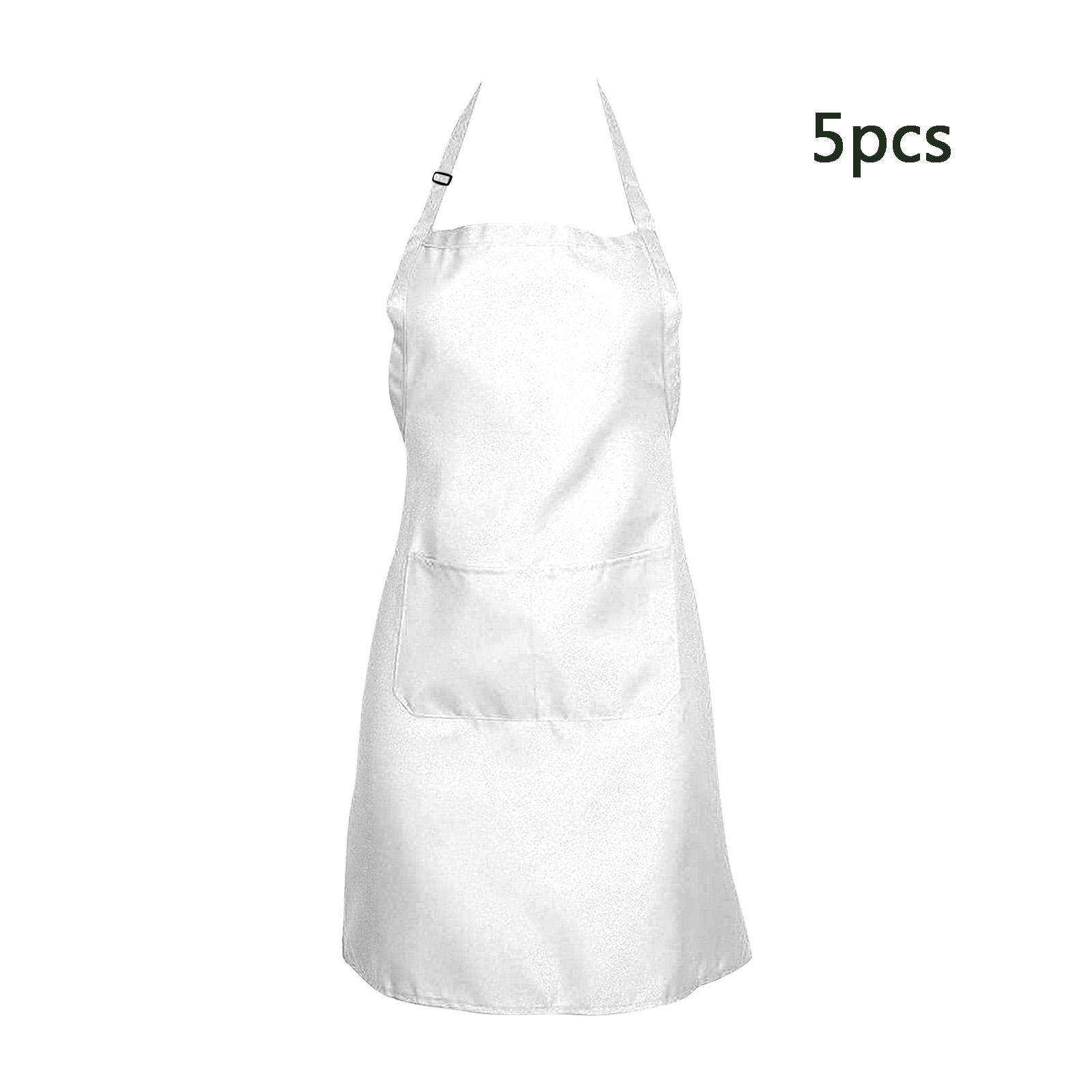 1/3pcs White Kitchen Aprons fo - Camping Cooking Apron บทวิจารณ์และราคา