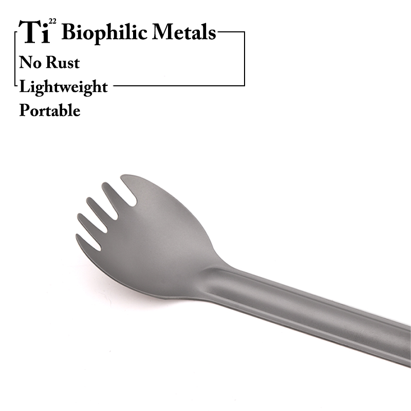 TiTo Titanium Spork Spoon Long - Camping Cooking Hardware บทวิจารณ์และราคา