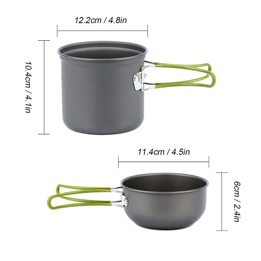 Camping Cookware Mess Kit Ultr - Camping Cooking Rice บทวิจารณ์และราคา
