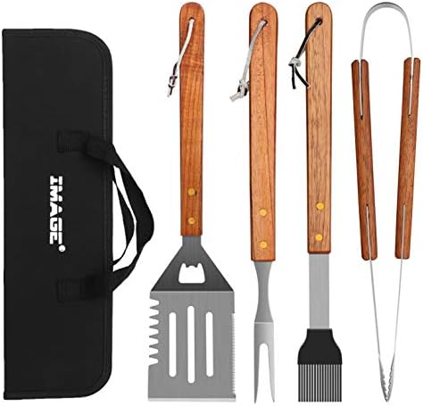 4-Piece Stainless Steel BBQ Gr - Camping Cooking Set For 4 บทวิจารณ์และราคา