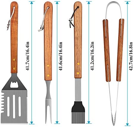 4-Piece Stainless Steel BBQ Gr - Camping Cooking Set For 4 บทวิจารณ์และราคา