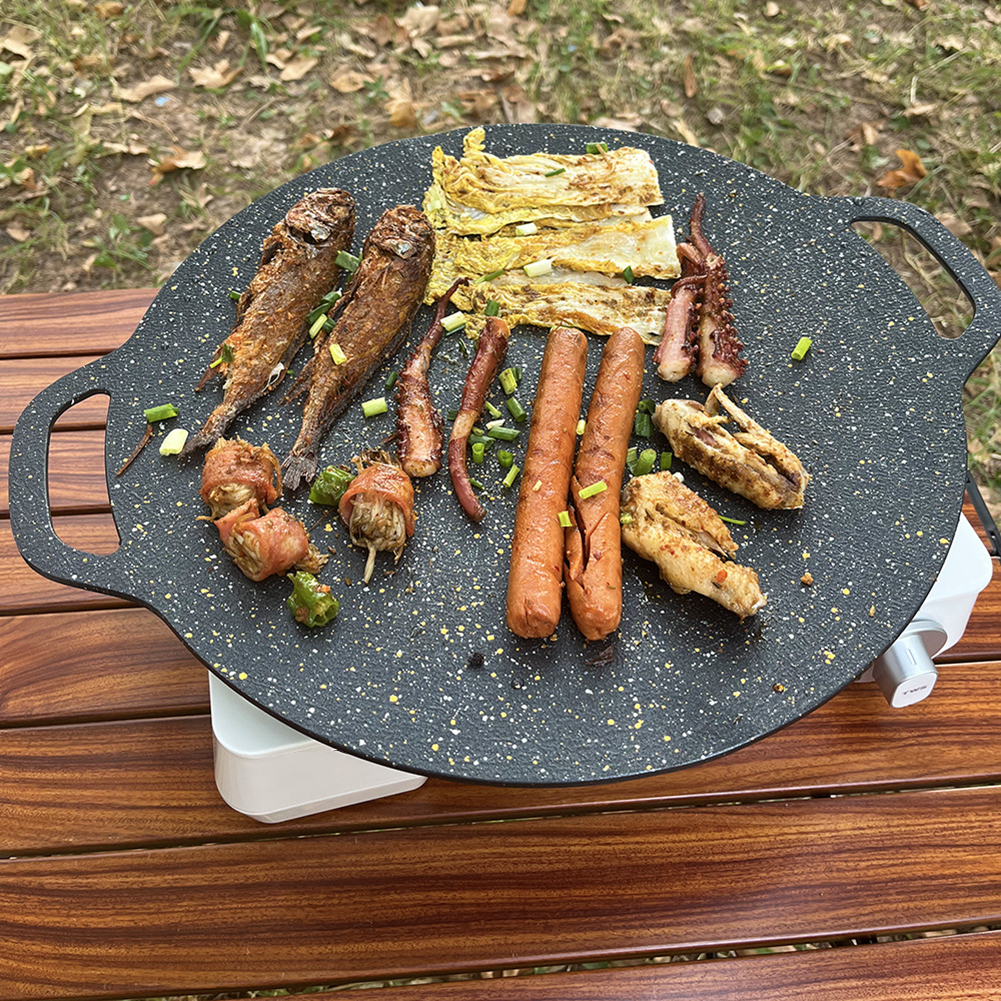 Round Baking Dishes Pans Non-s - Camping Cooking Wok บทวิจารณ์และราคา
