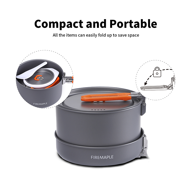 Fire Maple 4-5 Person Cookware - Camping Cooking Set For 4 บทวิจารณ์และราคา