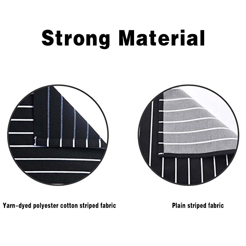 Black White Striped Kitchen Ap - Camping Cooking Apron บทวิจารณ์และราคา