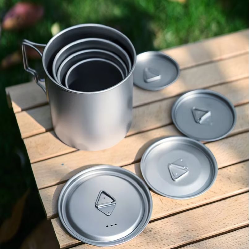 New Camping Titanium Cups 300m - Camping Cooking Mug บทวิจารณ์และราคา