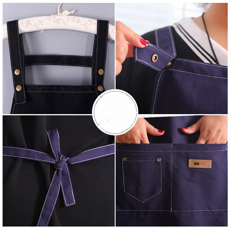 Denim Apron for Men and Women  - Camping Cooking Apron บทวิจารณ์และราคา