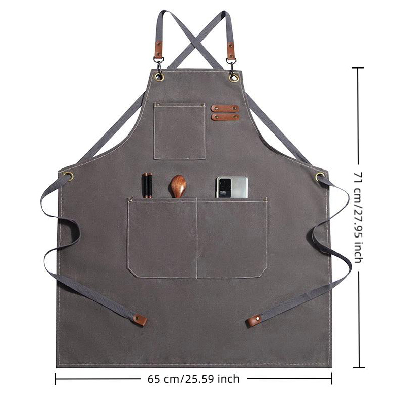 Household Canvas Apron Oil-pro - Camping Cooking Apron บทวิจารณ์และราคา