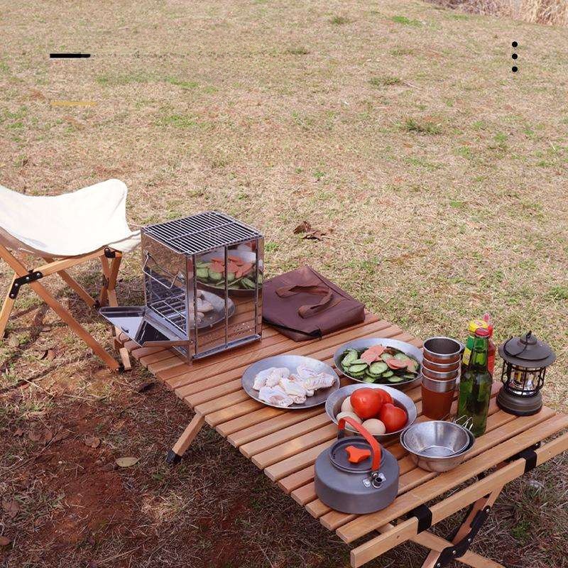 Portable Outdoor Camping BBQ S - Camping Cooking Fire Pit บทวิจารณ์และราคา