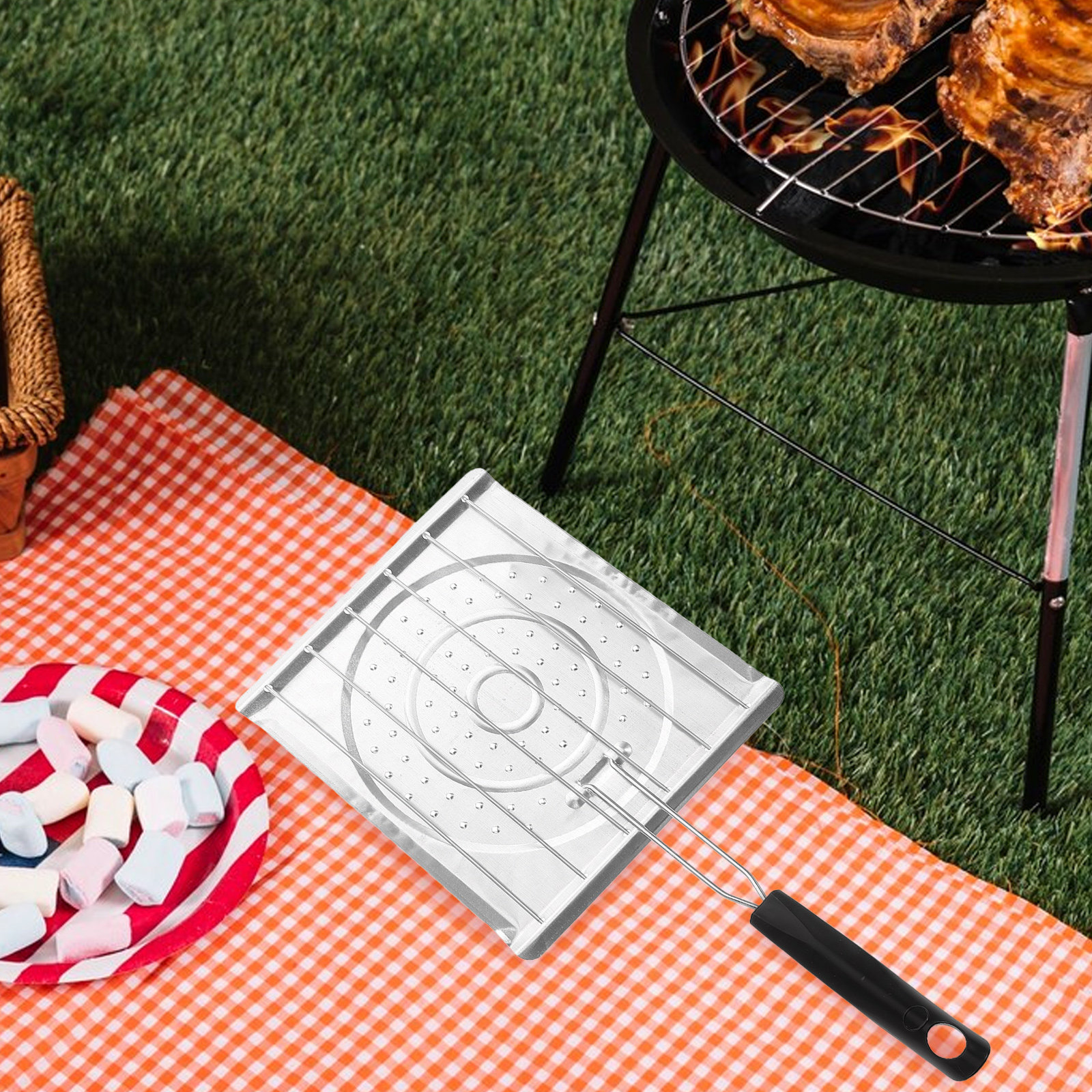Noncoated Perforated Toaster G - Camping Cooking Basket บทวิจารณ์และราคา