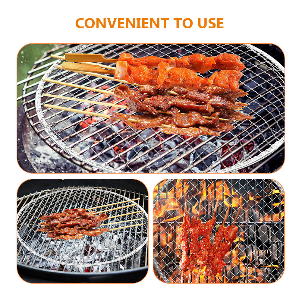 10Pcs Bbq Grill Mesh Fire Pit  - Camping Cooking Fire Pit บทวิจารณ์และราคา