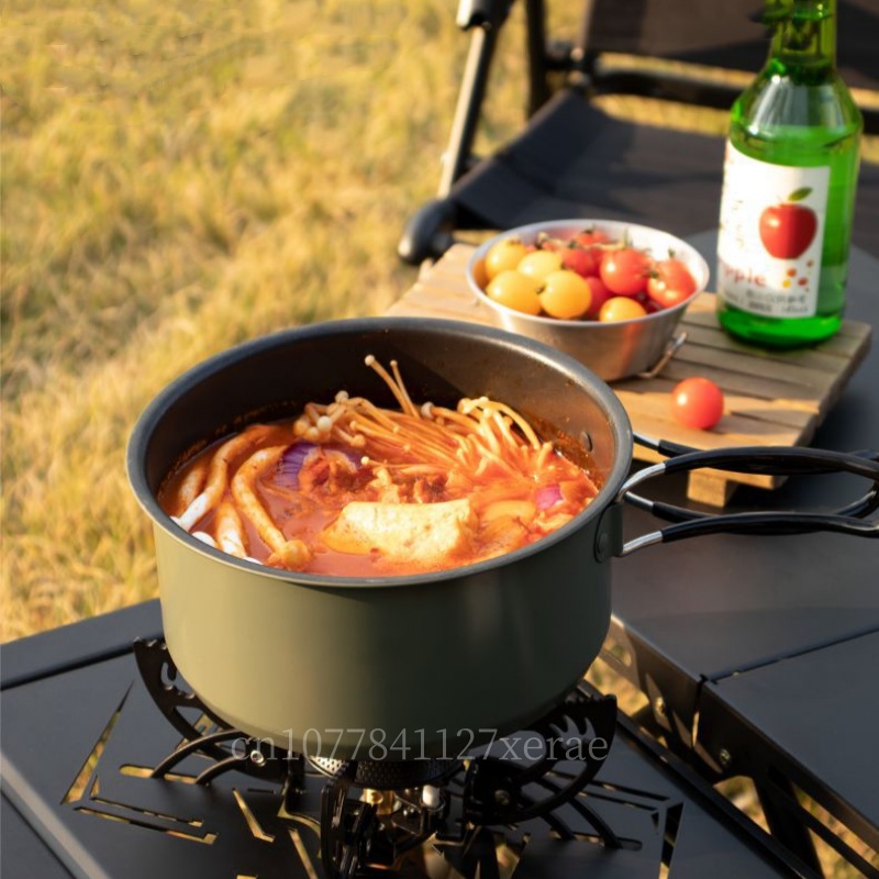 0.9L/1.2L/2.2L/3.5L 4pcs Outdo - Camping Cooking Set Large บทวิจารณ์และราคา