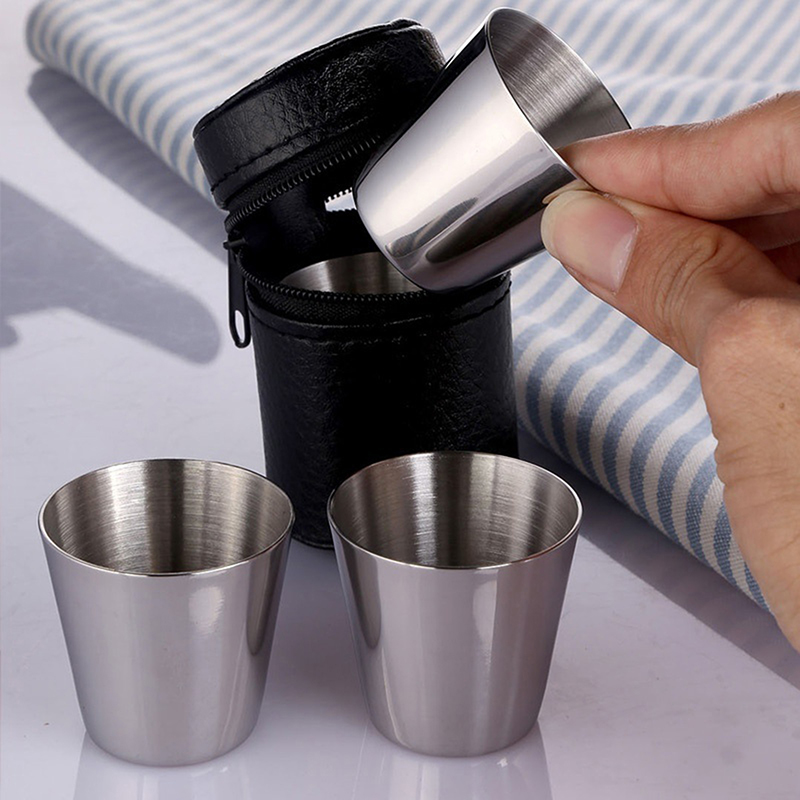 4/6Pcs Stainless Steel Cups Mi - Camping Cooking Mug บทวิจารณ์และราคา