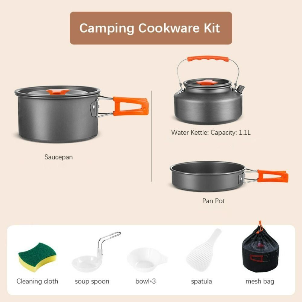 Aluminum Alloy Camping Cookwar - Camping Cooking Set Non Stick บทวิจารณ์และราคา