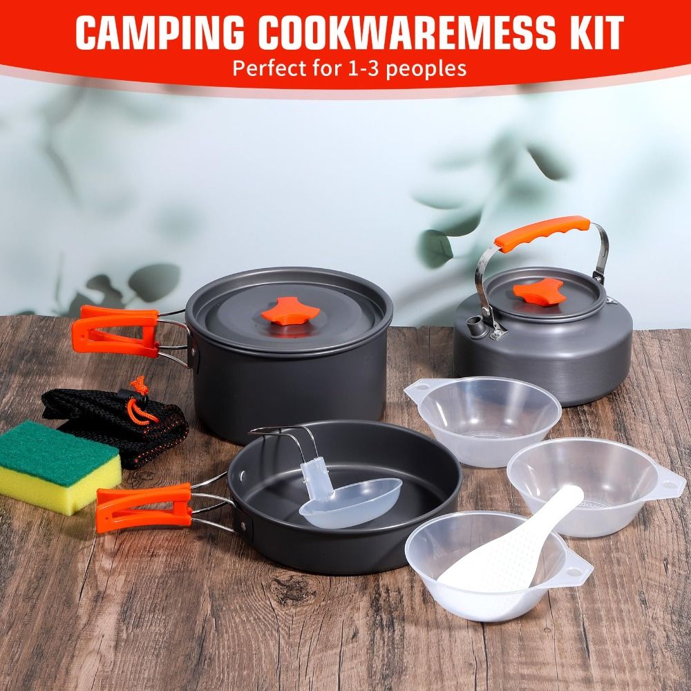 Aluminum Alloy Camping Cookwar - Camping Cooking Set Non Stick บทวิจารณ์และราคา
