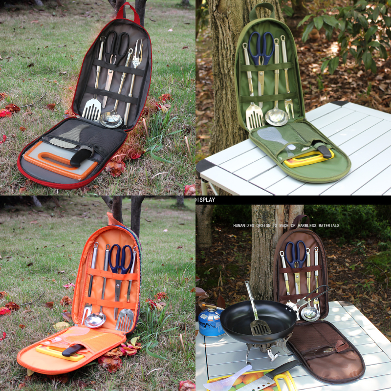 7pcs Camping Kitchen Utensil S - Camping Cooking Unit บทวิจารณ์และราคา
