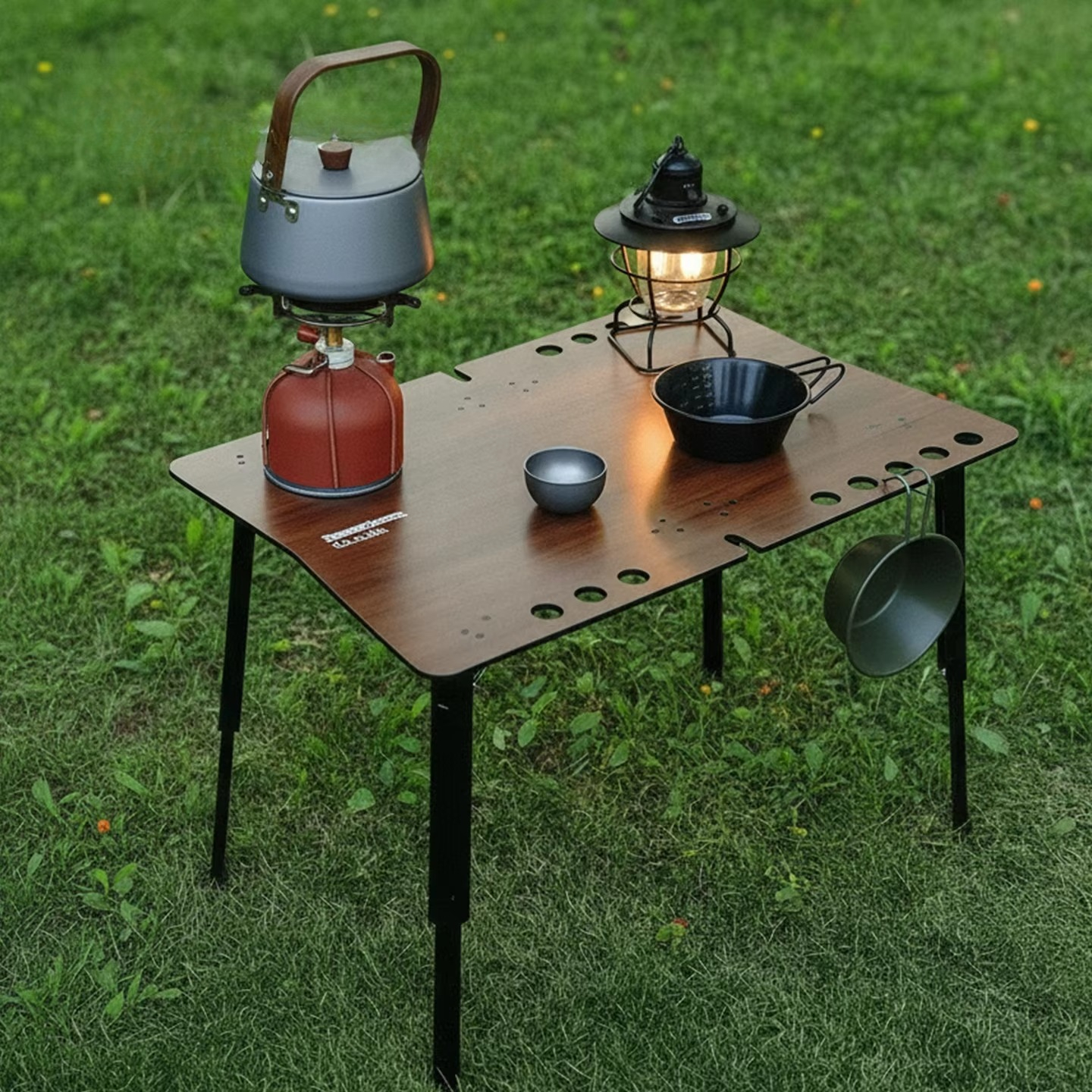 Outdoor Aluminum Folding Table - Camping Cooking Table Foldable บทวิจารณ์และราคา