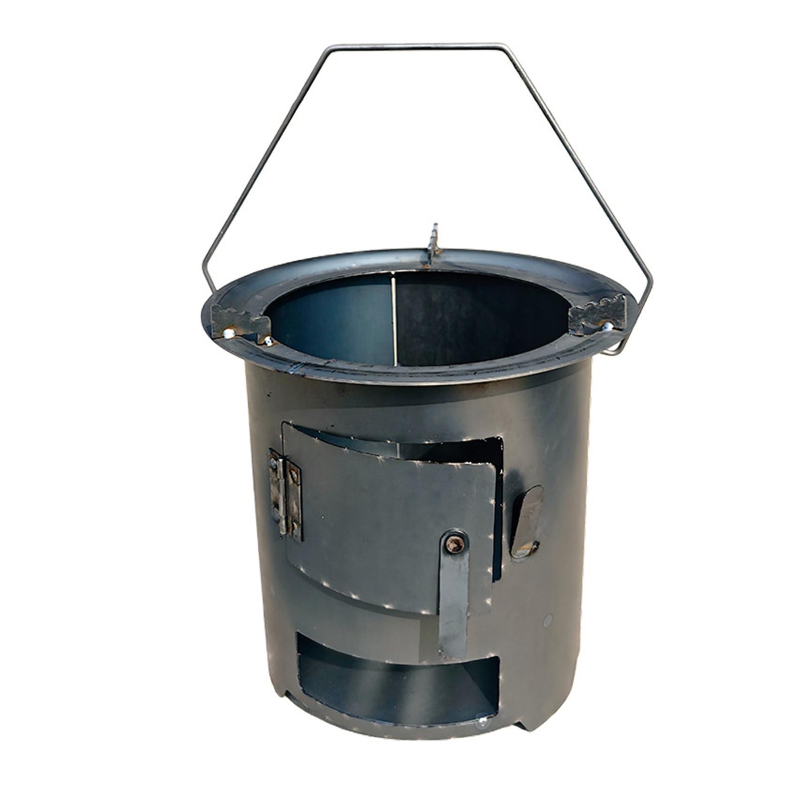 Camping Wood Stove Folding Iro - Camping Cooking Fire Pit บทวิจารณ์และราคา